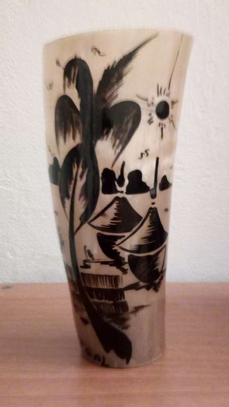 Photo ads/1361000/1361957/a1361957.jpg : Pot en corne de Zébu