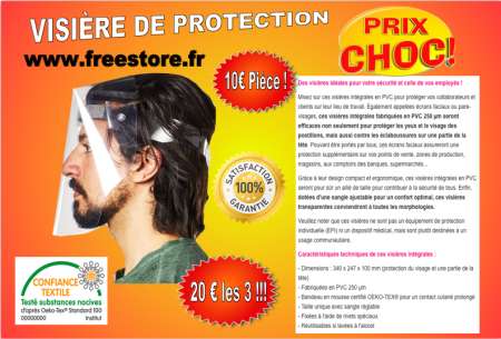 Photo ads/1622000/1622315/a1622315.png : VISIÈRE DE PROTECTION