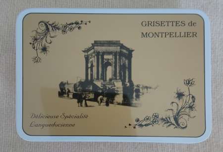 Photo ads/1833000/1833380/a1833380.jpg : Boite métal vide Grisettes de Montpellier