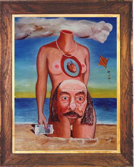 Photo ads/1858000/1858084/a1858084.jpg : Tableau signé Emile RAMIS "Dali 2004"