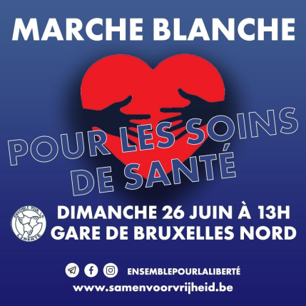 Photo ads/1983000/1983490/a1983490.png : Marche Blanche pour les soins de santé Bruxelles