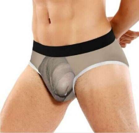 Photo ads/2115000/2115657/a2115657.jpg : Slip imprimé 3D Photo penis qui goutte