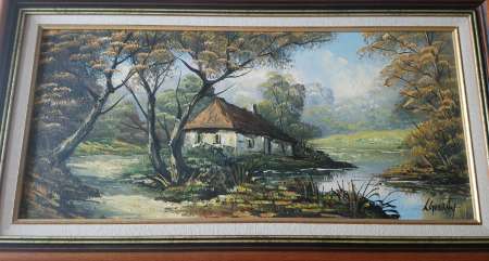 Photo ads/2154000/2154812/a2154812.jpg : Tableau peintre L.GUERNY