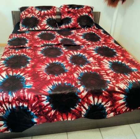 Photo ads/2202000/2202774/a2202774.jpg : Parure housse de couette en tissu pagne wax Africa