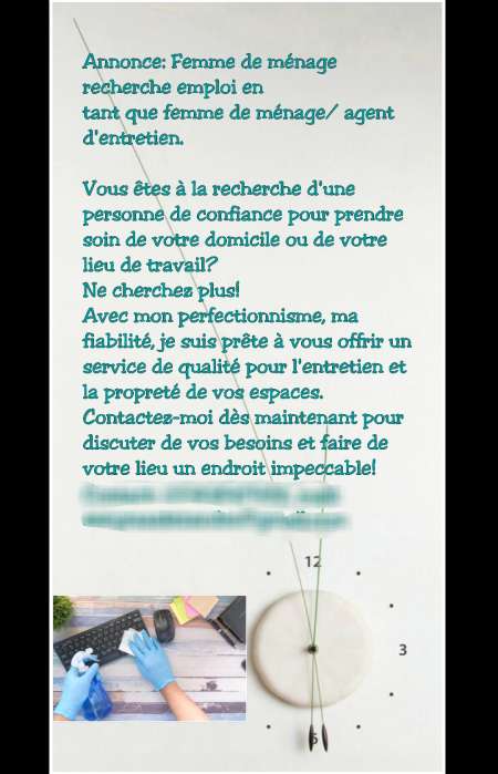 Photo ads/2219000/2219734/a2219734.jpg : Jeûne femme en recherche d'emploi ou de jobs