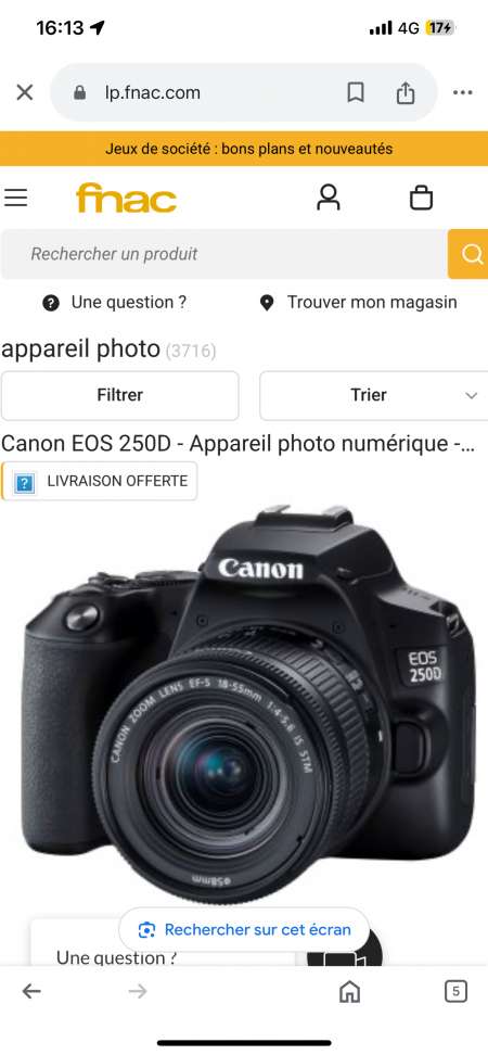 Photo ads/2413000/2413220/a2413220.png : Appareil photo canon